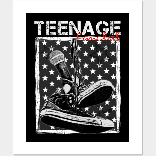 Teenage sneakers Wall Art by Scom